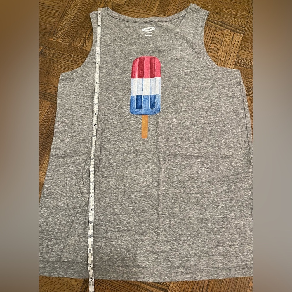 NWOT Popsicle Graphic Gray Tank Top - Picture 7 of 7